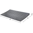 thumbnail image 1 of Luku 2.5" Rubber Threshold Ramp, Anti-Slip Heavy Duty Curb Ramp for Wheelchairs & Cars, 2500lbs Capacity, 1 of 7