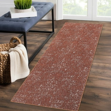 Luku 2*6ft Hallway Runner Rug Feet Modern Solid Jacquard Washable Runner Rug, Non-Slip Stain Resistant Area Rug Contemporary Textured Kitchen Mat Entryway Carpet Rug for Bedside