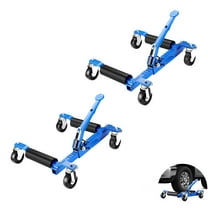 Luku 2 PCS Car Wheel Dolly with Tire Jack, Trailer Dolly for Vehicle Positioning, 3000 LBS Capacity Car Skates, Car Dolly Jack for Auto Repair Moving