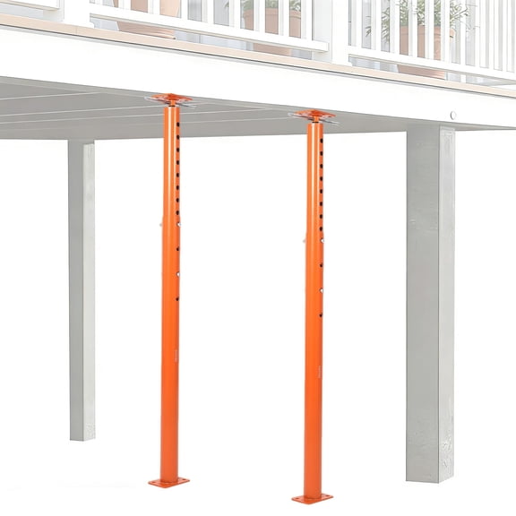 Luku 2-Pack House Floor Jack Posts With Adjustable Height Range, 18,000 lb Joist Beam Basement Jacks for Lifting and Leveling