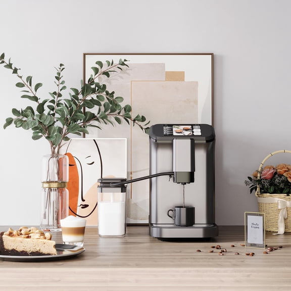 Luku 20 Bar Super Automatic Espresso Machine, Bean to Cup Coffee Maker with Burr Grinder, Milk Frother & Touch Display