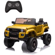 Luku 24V Big Kids  Toyota Land Cruiser Electric Ride-On   2-Seater, Remote, Switchable 4WD/2WD, LED, Bluetooth & Shovel