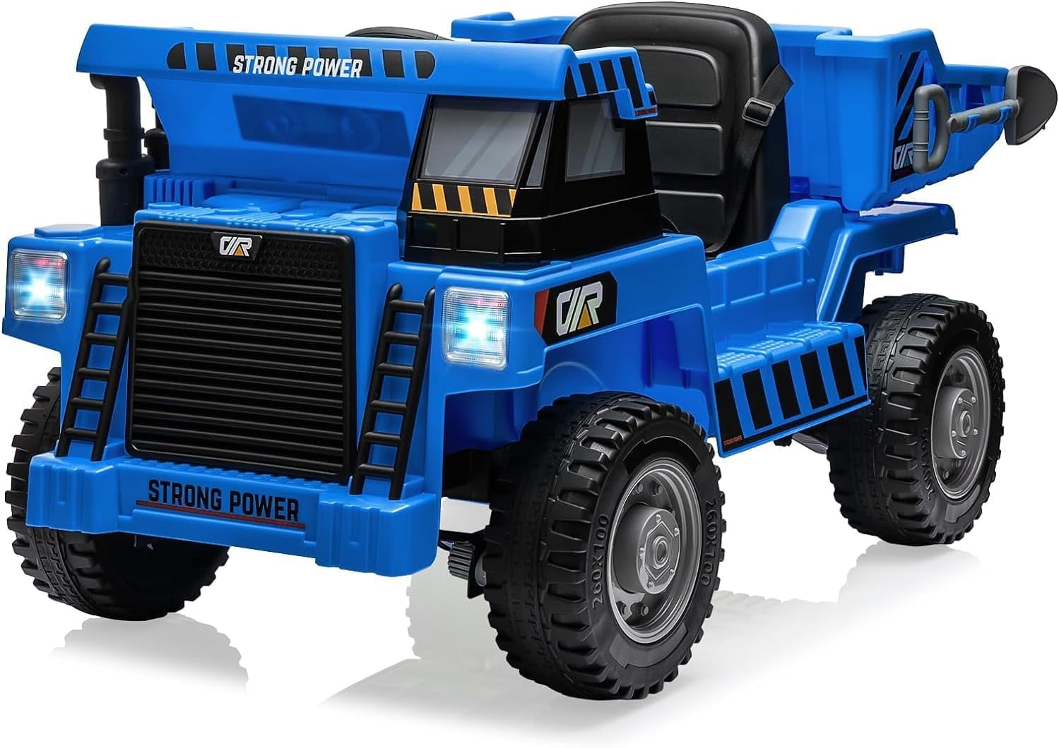 Luku 24V Ride On Dump Truck, Kids Construction Vehicles with Dump Bed and Extra Shovel, Remote Control