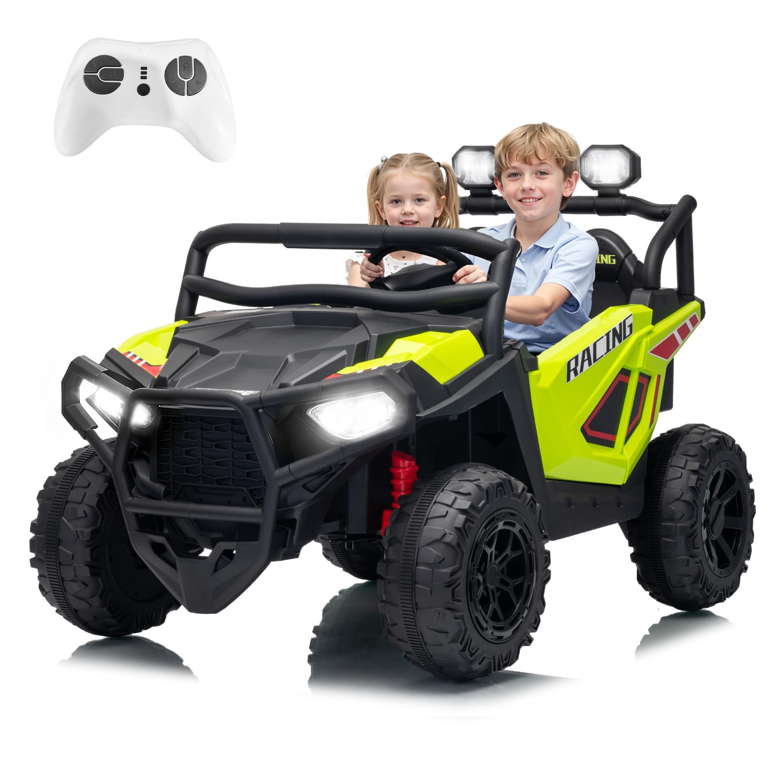 Luku 24V Ride On Toys for Big Kids, 2 Seater Electric UTV Car with ...