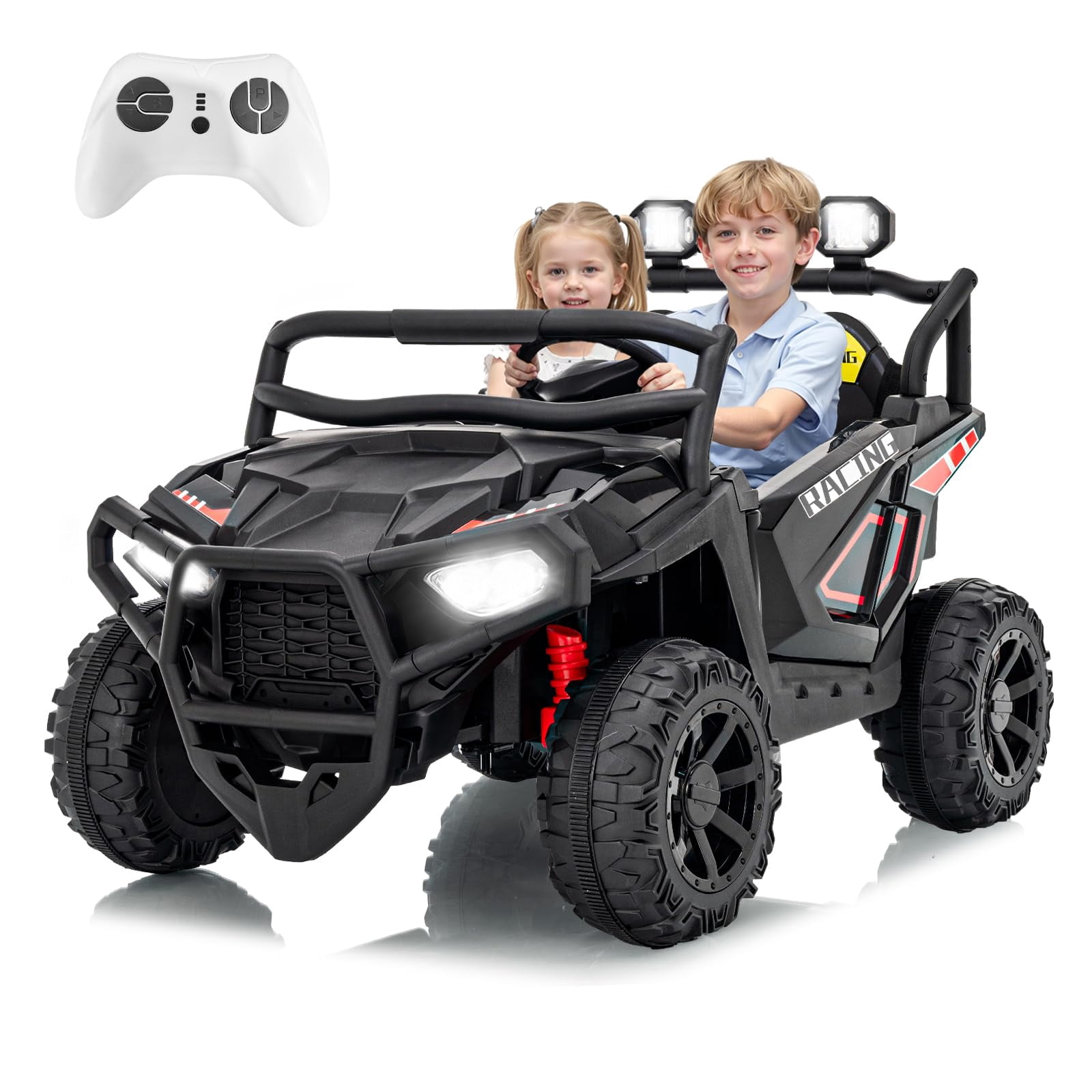 Luku 24V Ride On Toys for Big Kids, 2 Seater Electric UTV Car with ...