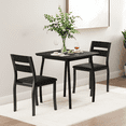 thumbnail image 1 of Luku 3 Piece Dining Table Set for 2, Small Kitchen Table & Chairs, Space-Saving Design, 1 of 9