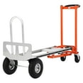 thumbnail image 1 of Luku 3-in-1 Folding Hand Truck Dolly – 770lbs Heavy Duty Aluminum Convertible Cart, Flatbed & Upright Modes, All-Terrain Wheels for Moving, Delivery, Warehouse, 1 of 8
