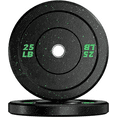 thumbnail image 1 of Luku 300 LB Bumper Plates, Rubber Weight Plates Strength Training Press Squats Powerlifting Home Gym, 1 of 6