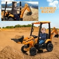 thumbnail image 1 of Luku 4 in 1 Ride on Excavator & Bulldozer, 12V Kids Electric Vehicle with Remote Control, Yellow, 1 of 6