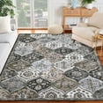 thumbnail image 1 of Luku 4ft*6ft Runner Rug Washable Moroccan Trellis Hallway Runner, Non-Slip Stain Resistant Area Rug Vintage Distressed Floral Kitchen Mat Floor Cover Carpet for Doorway Bedside, 1 of 7