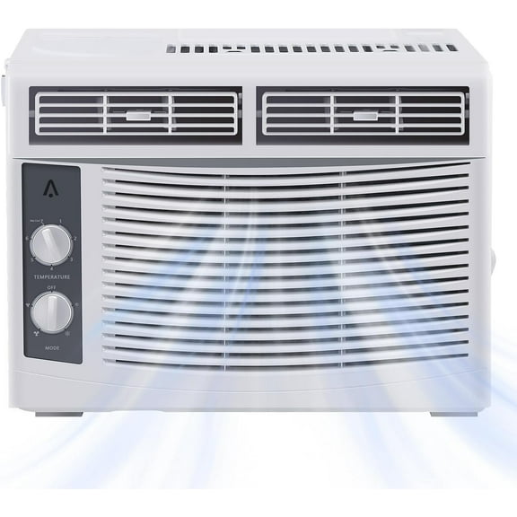 Luku 5000 BTU Window Air Conditioner, Quiet 50 dB, Fast Cooling for 150 Sq Ft