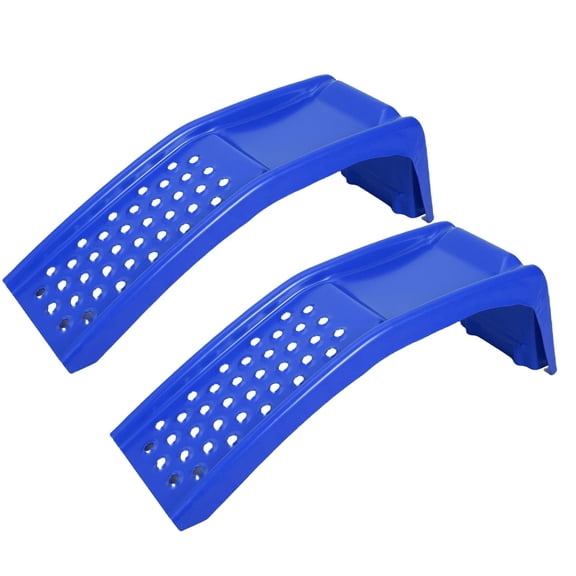 Luku 8" Lift Solid Steel Car Ramp 8000 Lbs Capacity, 4000 Lbs Per Pair Ramps, Heavy Duty Truck Ramps for Car Repair or Vehicle Maintenance, 2 Pack Tire Ramps