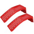 thumbnail image 1 of Luku 8" Lift Solid Steel Car Ramp 8000 Lbs Capacity, 4000 Lbs Per Pair Ramps, Heavy Duty Truck Ramps for Car Repair or Vehicle Maintenance, 2 Pack Tire Ramps, 1 of 5