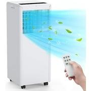 Luku 8000 BTU Portable AC/Dehumidifier & Fan, 3-in-1, Energy Efficient, Quiet 50 dB, Black, 350 Sq Ft