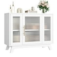 thumbnail image 1 of Luku Buffet Storage Cabinet with Fluted Glass Doors - 36" Modern Sideboard for Dining and Living Room, 1 of 8