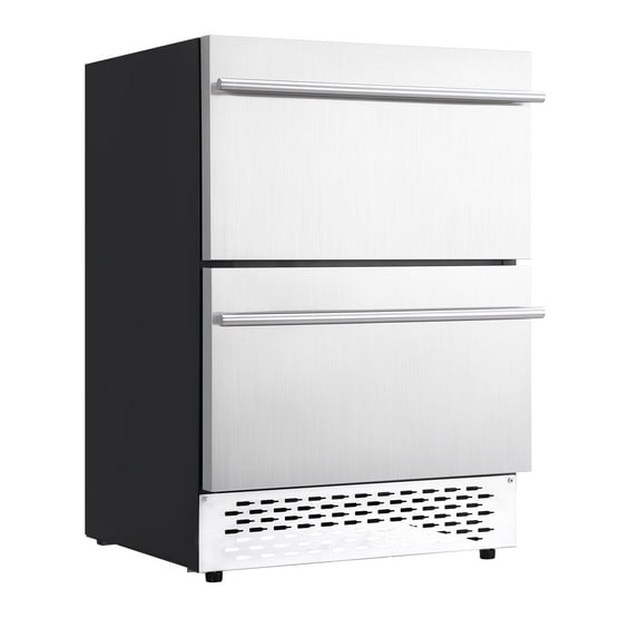 Luku Built-in independent drawer beverage cabinet 95 cans, dual zone single temperature