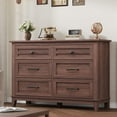 thumbnail image 1 of Luku Chic 6-Drawer Wooden Dresser, 47" Wide Storage Cabinet, 1 of 7