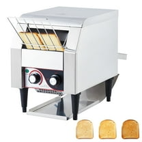 Luku Commercial Conveyor Toaster – 150 Slices/Hour, 1700W Heavy Duty Stainless Steel Electric Oven With Dual Heating Tubes for Restaurants, Bagels, Croissants