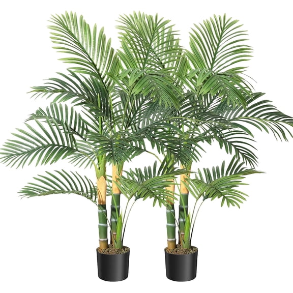 Luku Customizable Artificial Palm Tree with Stable Base – Perfect for Living Room, Patio, and More