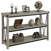 Luku Farmhouse Entryway Table Narrow Long Console Table with Storage, Wood Console Table for Living Room, Behind Couch Table, Hallway Table for Foyer, Entryway Furniture-Grey 47 In