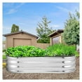 thumbnail image 1 of Luku Galvanized Steel Raised Garden Bed,8×4×2 Ft Raised Garden Bed, Herb, Growing Fruits, Vegetables 4.5X2X1FT,Galvanized Planter Garden Raised Boxes, 1 of 6