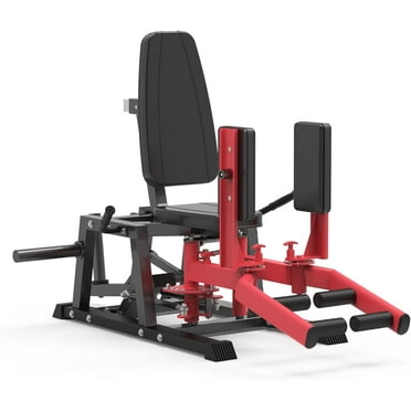 Luku Hip Abductor Machine, Inner and Outer Thigh Machine with 6 Levels Gear System for Home, Red