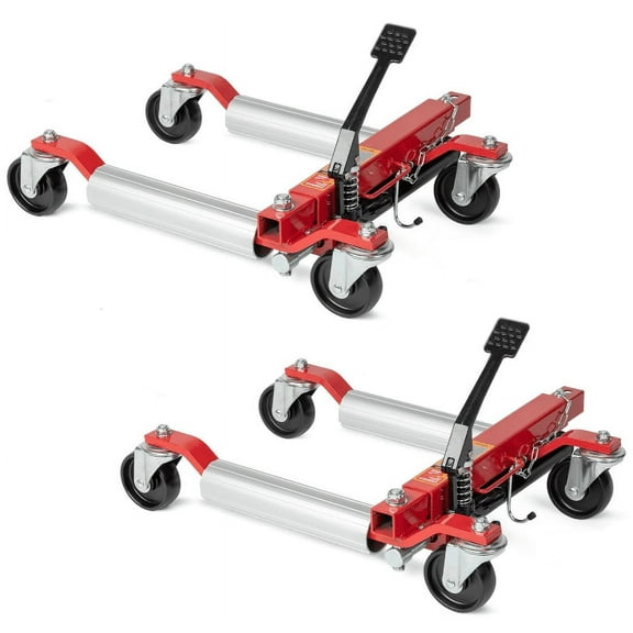 Luku Hydraulic Car Wheel Jack 2 Piece Set - 1500lb Capacity for Easy Vehicle Alignment & Tire Repair