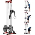 thumbnail image 1 of Luku LAT Pull Down Machine - Wall-Mounted Cable Workout Machine 400Lbs Weight Capacity, Dual Pulley System, 20 Height Adjustments, Compact Home Gym Cable Machine for Full Body Workout, 1 of 8