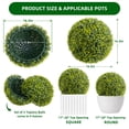 thumbnail image 1 of Luku Large 16.5" Topiary Flower Balls, Indoor/Outdoor, 2-Pack, 1 of 7
