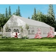 thumbnail image 1 of Luku Party Tent Heavy Duty Wedding Tent Outdoor Canopy Event Shelters Galvanized Canopy Commercial Tent with Removable Sidewall Windows for Outdoor Events Wedding Birthday, 1 of 6