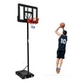 thumbnail image 1 of Luku Portable Basketball Hoop Outdoor, 5.2-10FT Height Adjustable Basketball Hoop Goal System with 44" Backboard and Wheels for Youth Adults - Backyard, Indoor Play, 1 of 7