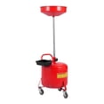 thumbnail image 1 of Luku Waste Oil Drain Tank, 8 Gallon Portable Oil Drain Container, Air Operated Drainage Fluid Fuel Transfer Drainage with Adjustable Funnel Height, Waste Oil Change Tank with 360° Wheels & Toolbox, 1 of 7
