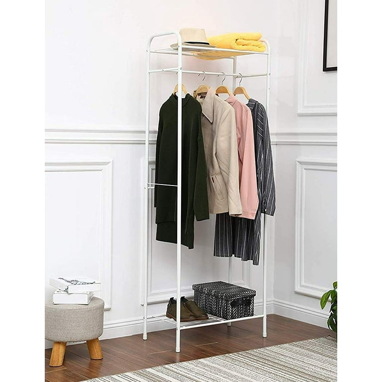 Lukzer 1PC Metal Garment Rack Multipurpose Clothes Rack with