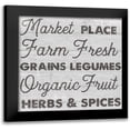 thumbnail image 1 of Lula Bijoux And Company 12x12 Black Modern Framed Museum Art Print Titled - Farm Fresh, 1 of 5