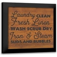 thumbnail image 1 of Lula Bijoux And Company 12x12 Black Modern Framed Museum Art Print Titled - Laundry Words 2, 1 of 5