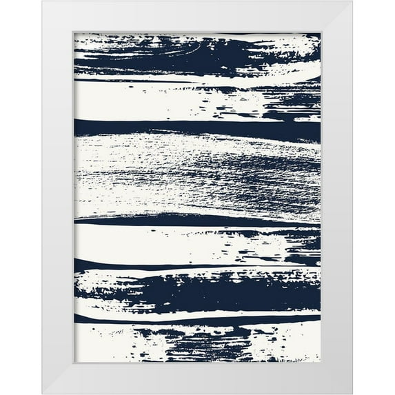 Lula Bijoux And Company 19x24 White Modern Wood Framed Museum Art Print Titled - Drama Queen Stripes 1