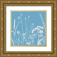 thumbnail image 1 of Lula Bijoux And Company 26x26 Gold Ornate Wood Framed with Double Matting Museum Art Print Titled - Blue Spray 3, 1 of 4