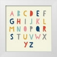 thumbnail image 1 of Lula Bijoux and Company 12x12 White Modern Wood Framed Museum Art Print Titled - Colorful Alphabet 1, 1 of 4