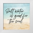 thumbnail image 1 of Lula Bijoux and Company 12x12 White Modern Wood Framed Museum Art Print Titled - Salt Water Is Good, 1 of 4