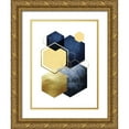 thumbnail image 1 of Lula Bijoux and Company 15x18 Gold Ornate Wood Framed with Double Matting Museum Art Print Titled - Geometric Greek Odyssey 4, 1 of 4