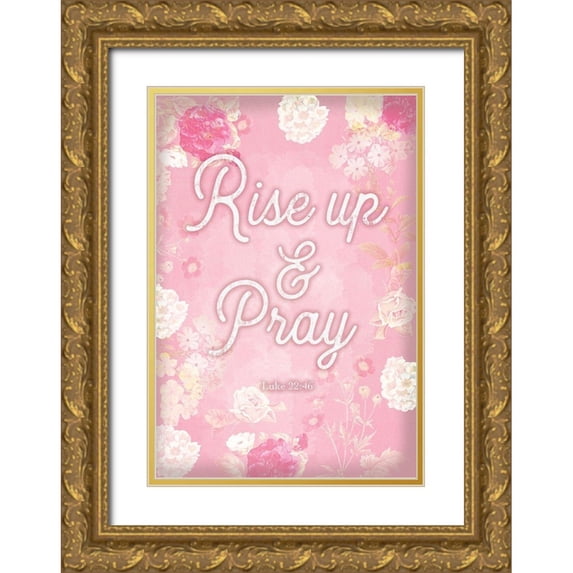 Lula Bijoux and Company 18x24 Gold Ornate Wood Framed with Double Matting Museum Art Print Titled - Religious 2
