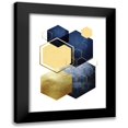 thumbnail image 1 of Lula Bijoux and Company 19x24 Black Modern Framed Museum Art Print Titled - Geometric Greek Odyssey 4, 1 of 5
