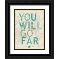 thumbnail image 1 of Lula Bijoux and Company 19x24 Black Ornate Wood Framed with Double Matting Museum Art Print Titled - You will go far, 1 of 4