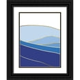 thumbnail image 1 of Lula Bijoux and Company 25x32 Black Ornate Wood Framed with Double Matting Museum Art Print Titled - Blue Landscape 1, 1 of 4