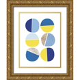 thumbnail image 1 of Lula Bijoux and Company 25x32 Gold Ornate Wood Framed with Double Matting Museum Art Print Titled - Modern Plates 5, 1 of 4
