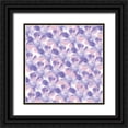 thumbnail image 1 of Lula Bijoux and Company 26x26 Black Ornate Wood Framed with Double Matting Museum Art Print Titled - Flower Patterns, 1 of 4