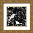 thumbnail image 1 of Lula Bijoux and Company 26x26 Gold Ornate Wood Framed with Double Matting Museum Art Print Titled - Bird Silo, 1 of 4