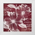 thumbnail image 1 of Lula Bijoux and Company 26x26 White Modern Wood Framed Museum Art Print Titled - OxBlood Fleurs 1, 1 of 4