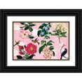 thumbnail image 1 of Lula Bijoux and Company 32x23 Black Ornate Wood Framed with Double Matting Museum Art Print Titled - Spring Vintage Botanica 2, 1 of 4