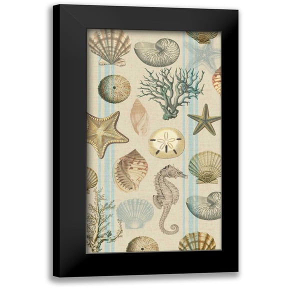 Lula Bijoux and Company 9x14 Black Modern Framed Museum Art Print Titled - Beach Comber Main